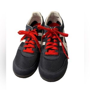 Onitsuka Tiger by Asics in Dark Navy/White and Red Men size 8.5 ( women size 10)